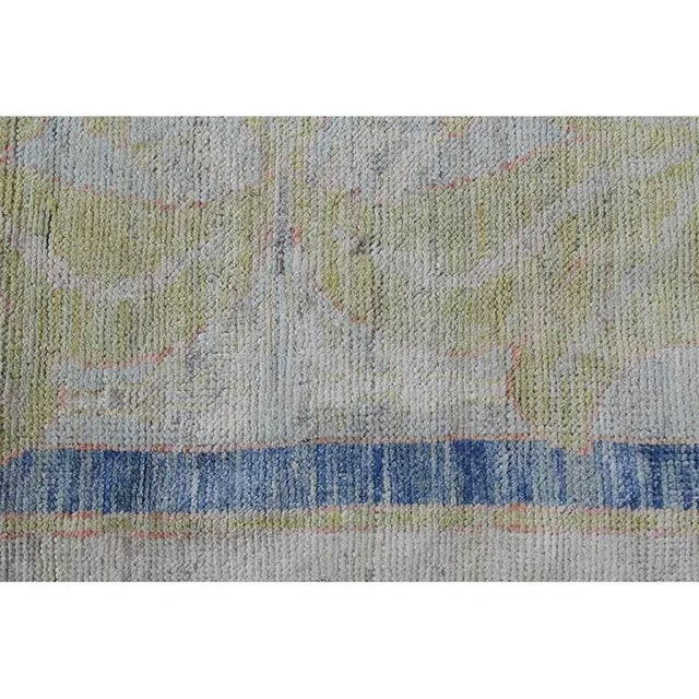 1990s Handwoven Persian Oushak Area Rug 13’4″ X 19’7″ - For Sale - Image 5 of 12