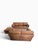 Vintage Living Room Set in Cognac Buffalo Leather from Roche Bobois, 1980s, Set of 3 For Sale - Image 6 of 18