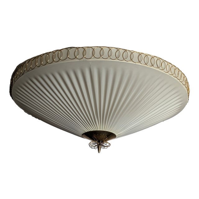 Vintage Finnish Flush Mount by Paavo Tynell for Idman, 1950s For Sale