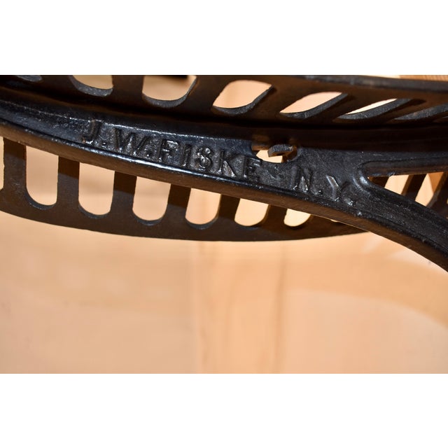 19th Century 19th Century Iron Saddle Stand by J W Fiske Ny For Sale - Image 5 of 5