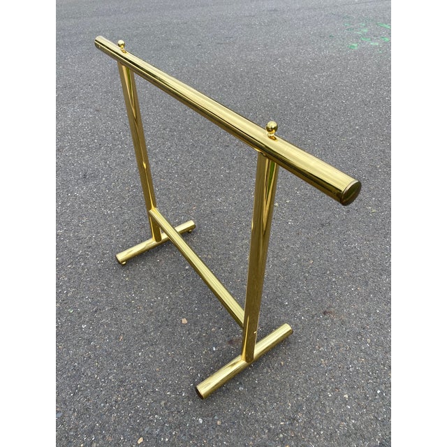 Vintage Italian Brass Quilt Blanket Rack Chairish