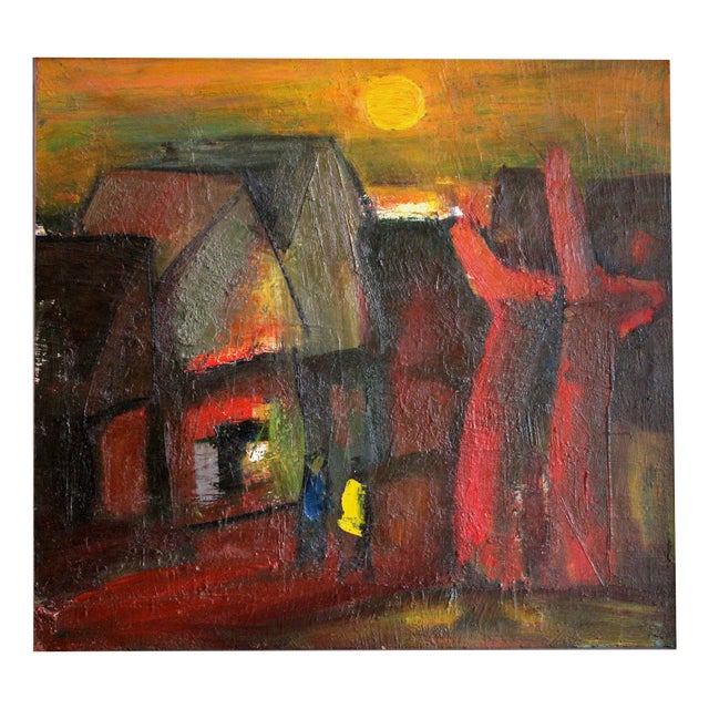 Aleksandr Rodin, Evening, 1981, Oil on Canvas For Sale