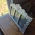 1990s Handcrafted Mexian Pewter Triple Triptych Photo Picture Frame Folk Art 15.5 X 10 For Sale - Image 15 of 17