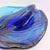 Blue Large Shaped Murano Glass Bowl by Davide Dona, 1980s For Sale - Image 8 of 18