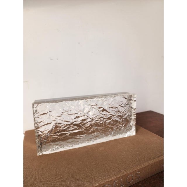 Willy Rizzo Style Lucite Ice Box, Mid Century Modern Lucite Chrome Decorative Box, Hollywood Regency Jewelry Box, Vintage Modernist Desk Box For Sale - Image 6 of 18