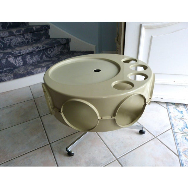 Metal Rotobar Space Age Bar Cart by Curver Brunssum, Netherlands, 1970 For Sale - Image 7 of 9