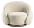 Abbracci Light Beige Textile and Brown Burnished Brass Chair by Lorenza Bozzoli For Sale