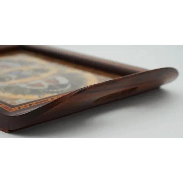 Vintage Morpho Butterfly Tray, 1940s For Sale - Image 9 of 11
