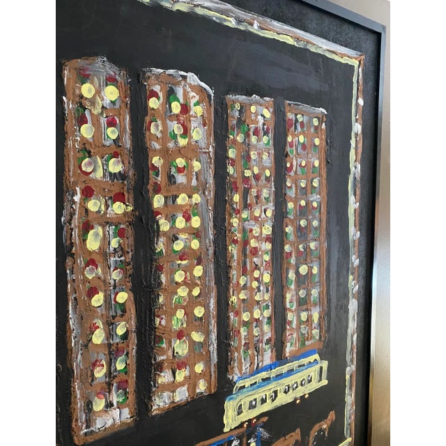 Jimmy Lee Sudduth “Horse-Drawn Streetcar” New Orleans Painting For Sale - Image 6 of 12