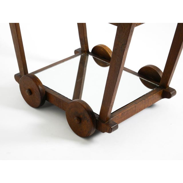 Tea Trolley in Oak, 1930s For Sale - Image 12 of 18