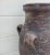 1950s Vintage Brown Moroccan Jar / Vase, Iron Base Included For Sale - Image 4 of 8