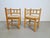 Vintage Dutch Art Deco Style Corner Chair in Oak and Rush, 1950s, Set of 2 For Sale - Image 13 of 13