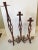 1950's Twisted Iron Candlesticks - Set of 3 For Sale - Image 4 of 9