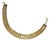 MCM Woven Gold-Tone Mesh, Prong-Set Aurora Borealis Rhinestone Choker Necklace For Sale