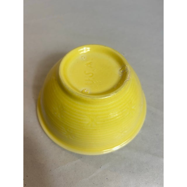 Mid-Century Modern Vintage 1950’s Bauer Pottery Mixing Bowl Set Starburst Pastel - 5 Piece For Sale - Image 3 of 12
