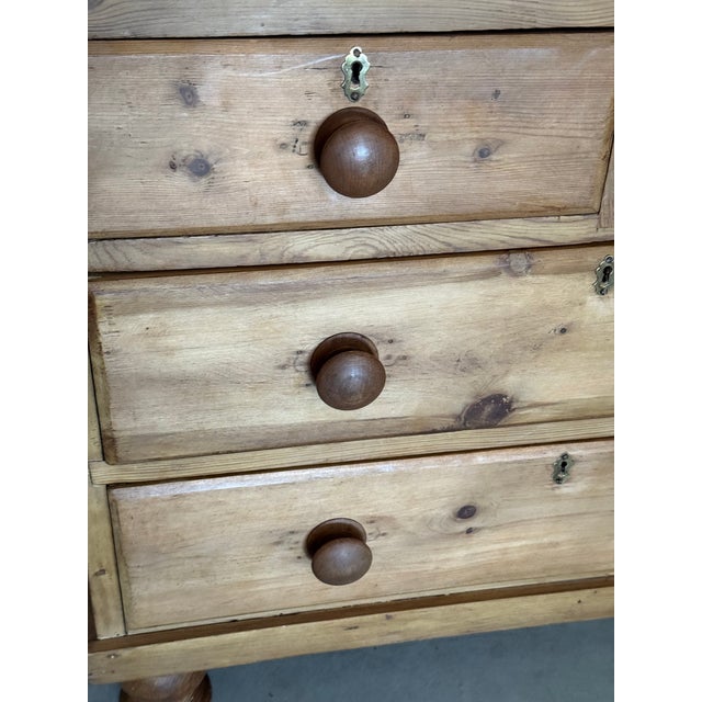 Antique Pine Two Over Two Drawers - Chest of Drawers From England For Sale - Image 9 of 18