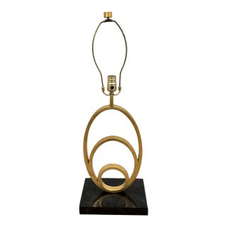 Currey & Co Firelight Lamp Gold Leaf. For Sale