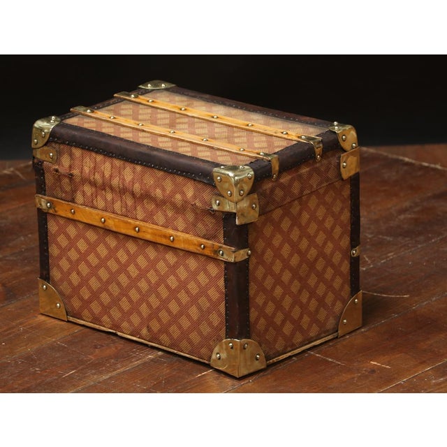 1920s Damier Doll Trunk with Key, 1920s For Sale - Image 5 of 9