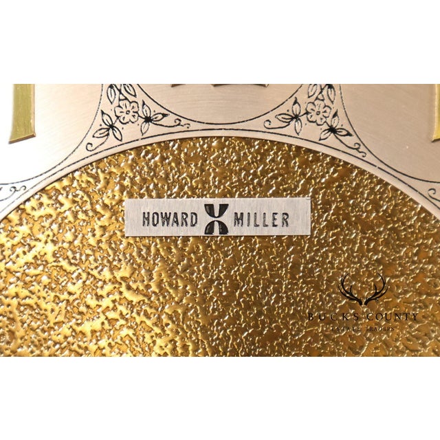 Brown Howard Miller Chippendale Style Cherry Grandfather Grandmother Clock For Sale - Image 8 of 18