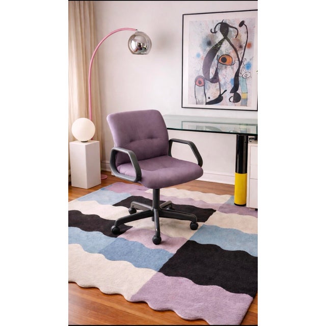 Mid-Century Modern Vintage 1988 Purple Steelcase Desk Office Chair For Sale - Image 3 of 10