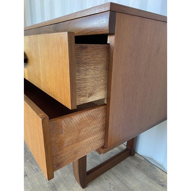 Mid-Century Modern Teak Sideboard with Sculpted Handles, 1960s For Sale - Image 10 of 14
