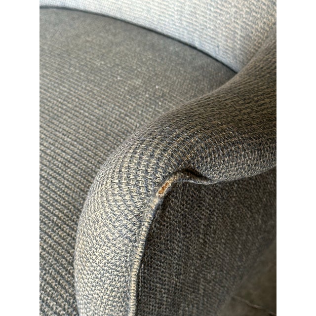1950s Swedish Organic Lounge Barrel Chair Attributed to Lawrence Peabody for Selig For Sale - Image 11 of 12