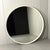 White Round Wooden Wall Mirror, 1970s For Sale - Image 18 of 18