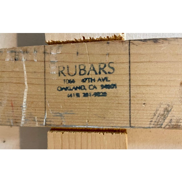 Roger Van Ouytsel, Large Abstract Oil Painting Belgian American Artist Roger Van Ouytsel Menorah, 1987 For Sale - Image 15 of 15