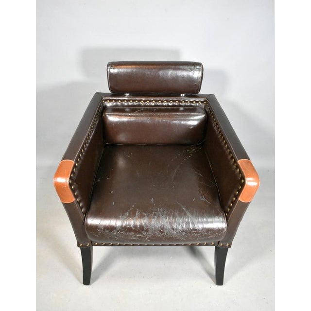 Mid-Century French Lounge Chair in Leatherette, 1960s For Sale - Image 11 of 15