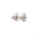 Metal 1.33 Carat Round Brilliant Cut Diamond Gold Earrings, Pair For Sale - Image 7 of 9