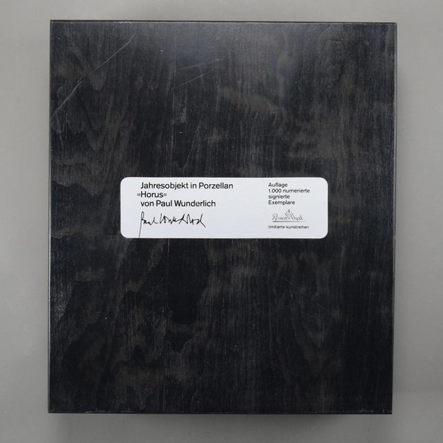 Ceramic Paul Wunderlich, Horus, 1985, Porcelain Relief For Sale - Image 7 of 9