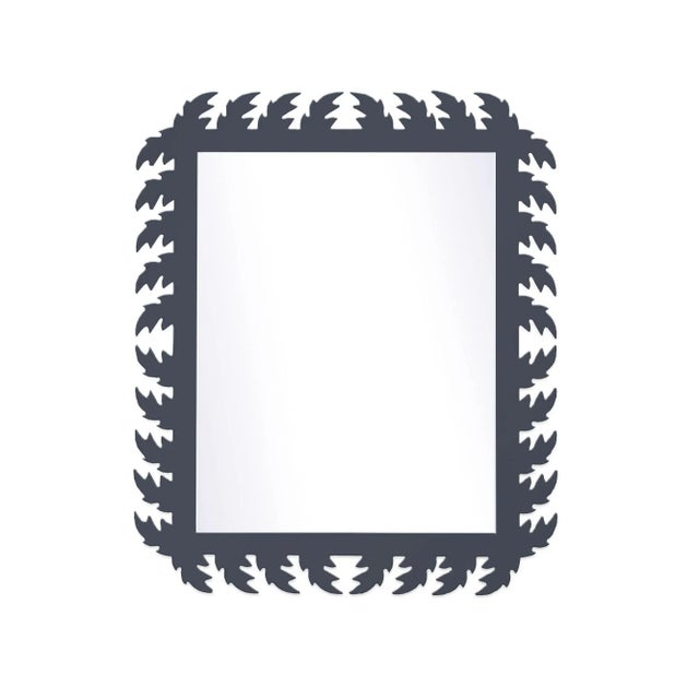 Contemporary Fleur Home Audubon Rectangle Mirror in Hale Navy, 33x43 For Sale - Image 3 of 3