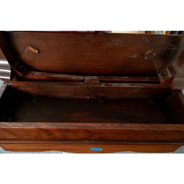 Antique Mahogany Writing Desk With Gallery Top For Sale In New York - Image 6 of 6