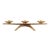 Vintage Japanese Modernist Brass Candle Holder For Sale