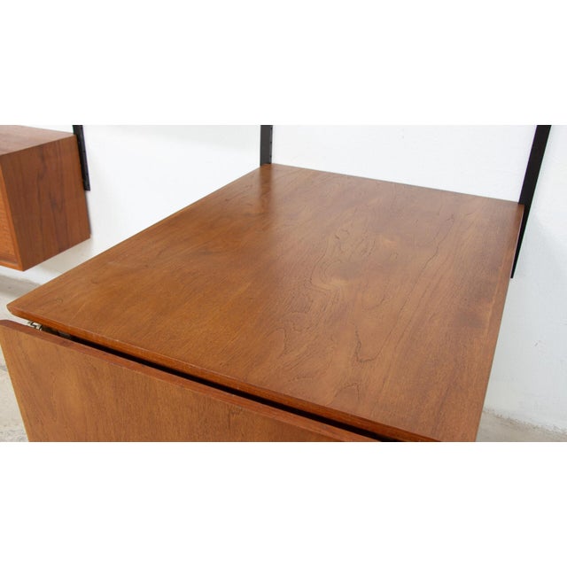 Vintage Royal System Bookcase with Drop-Leaf Table by Poul Cadovius, 1950s For Sale - Image 10 of 13