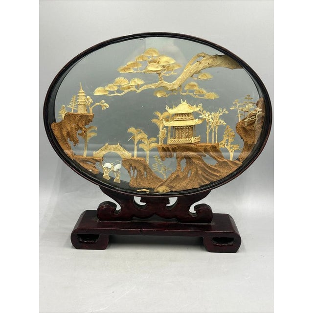 This exquisite Asian diorama impresses with its artistic design and attention to detail. with a height of 30 cm, a width...