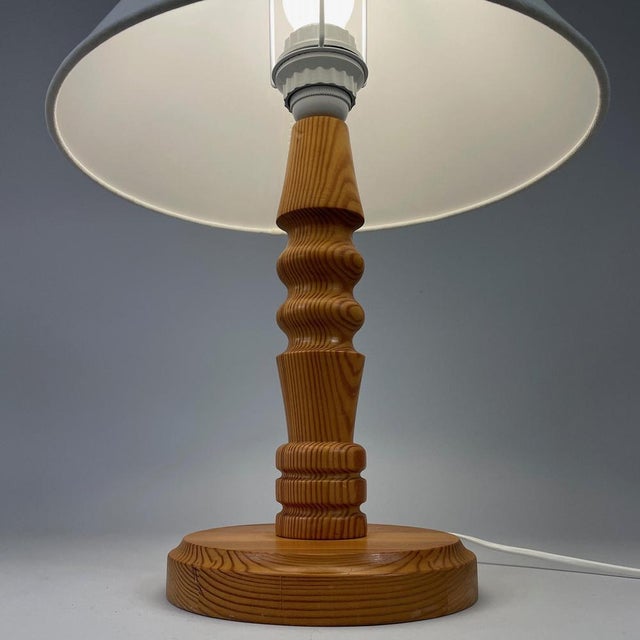 Pine Table Lamp, Sweden, 1970s For Sale - Image 10 of 12