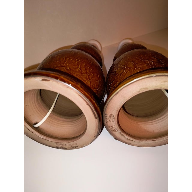 1960s Mats Birgersson Ceramic Table Lamps Töreboda Keramik - a Pair For Sale - Image 4 of 5
