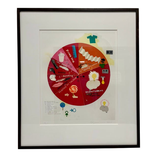 Vintage Greg Colson 'Activities While Driving' Limited Edition Framed Lithograph 1/35 For Sale