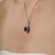Oval Star 7.71 Ct Ruby Solitaire Pendant With Diamond Halo in Center For Sale - Image 4 of 15