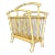 Vintage Coastal Rattan Newspaper Rack For Sale