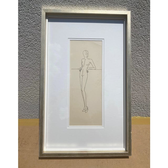 Vintage Fashion Illustration For Sale In Little Rock - Image 6 of 6