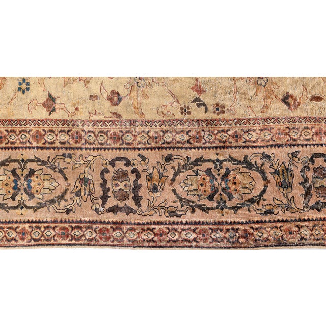 Persian Authentic Persian Sultanabad Handmade Wool Rug For Sale - Image 3 of 10