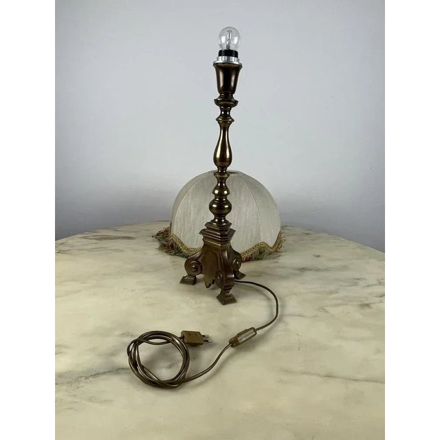 Copper Bronze Table Lamp, Italy, 1960s For Sale - Image 8 of 10