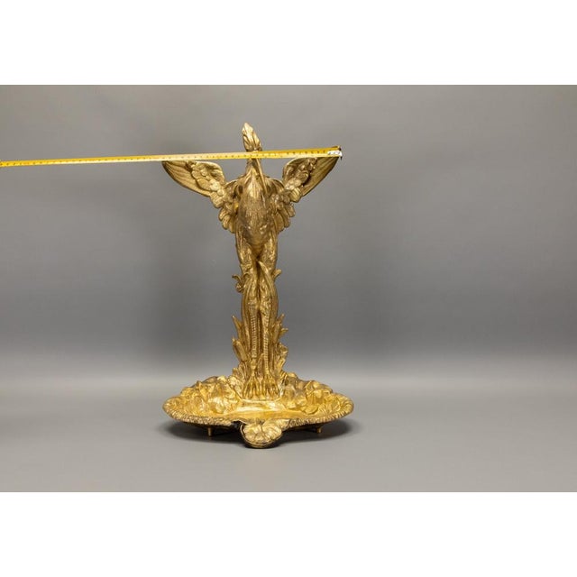 French Art Nouveau Style Umbrella or Cane Stand with Heron Motif, 1950s For Sale - Image 16 of 18