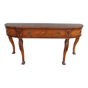 Vintage Robert Irwin Regency Adams Style Satinwood Sideboard 80"w