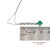 Gia Certified Platinum 900 Natural Diamond and Colombian Emerald Pendant For Sale - Image 11 of 13