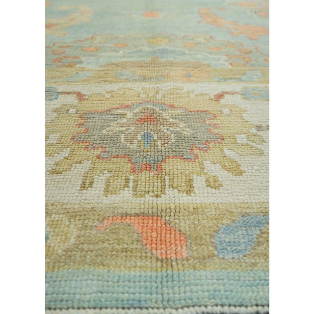Contemporary Turkish Oushak Rug 10'2" x 14'4" For Sale - Image 3 of 4