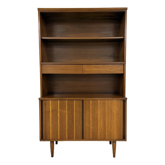 Mid-Century Modern China Cabinet / Book Case / Display Case 1-Pc For Sale