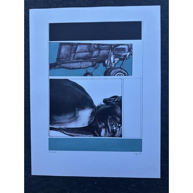 Sorge Peter, 74/100, 1969, Color Serigraph, in Good conditions. Designed 1960 to 1969 This piece is designed in the style...